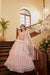 Pearl White Georgette Lehenga with Gota Patti & Thread Embroidery