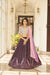 Purple Georgette Lehenga with Thread & Sequin Embroidery and Shibori Work