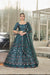Teal Green Silk Lehenga with Exquisite Thread & Sequin Embroidery