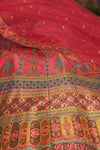 Pink Art Silk Lehenga with Printed & Diamond Embroidered Work