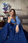 Royal Blue Art Silk Lehenga Set Elegant & Ready to Wear