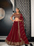 Maroon Georgette Lehenga with Thread & Sequins Embroidered Work