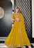 Yellow Georgette Lehenga with Thread & Sequins Embroidered Work