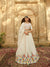 White Georgette Lehenga with Thread & Sequence Embroidery