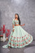 Sea Green Georgette Lehenga with Art Silk Blouse & Embroidered Work