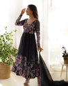 Exquisite Pure Organza Silk Anarkali Set with Dupatta & Pant – A Perfect Festive Ensemble