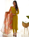 Elegant Viscose Straight Fit Kurta Set – Office & Summer Wear with Dupatta