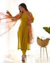 Elegant Viscose Straight Fit Kurta Set – Office & Summer Wear with Dupatta