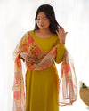 Elegant Viscose Straight Fit Kurta Set – Office & Summer Wear with Dupatta