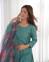 Elegant Viscose Straight Fit Kurta Set – Office & Summer Wear with Dupatta