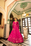 Rani Cotton Shibori Print Semi-Stitched Gown – Elegant & Comfortable