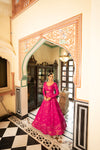Rani Cotton Shibori Print Semi-Stitched Gown – Elegant & Comfortable