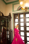 Rani Cotton Shibori Print Semi-Stitched Gown – Elegant & Comfortable
