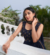Georgette Gown with Thread and Sequence Embroidered Work