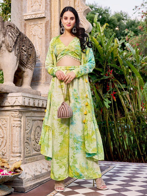 Florescence Silk Salwar Kameez Printed Work And Matching Silk Dupatta