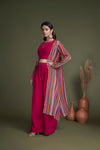 Elegant Georgette Salwar Kameez with Embroidered & Mirror Work