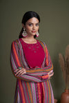 Elegant Georgette Salwar Kameez with Embroidered & Mirror Work