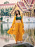 Green Chinon & Weaving Georgette Salwar Kameez