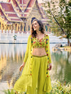Florescence Georgette Salwar Kameez Embroidered Work Belt