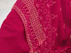 Rani Pink Georgette Anarkali Suit with Exquisite Embroidery