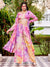 Purple Silk Salwar Kameez Printed Plazza per