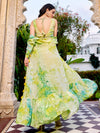Florescence Silk Salwar Kameez Printed Work And Matching Silk Dupatta