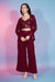 Red Georgette Salwar Kameez Classy Stylish Koti Jacket