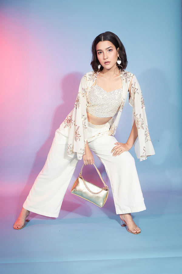 Elegant Off White Georgette Salwar Kameez Timeless Grace