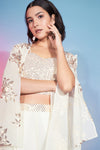 Elegant Off White Georgette Salwar Kameez Timeless Grace