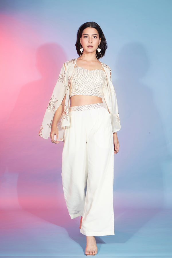 Elegant Off White Georgette Salwar Kameez Timeless Grace