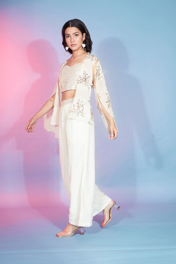Elegant Off White Georgette Salwar Kameez Timeless Grace