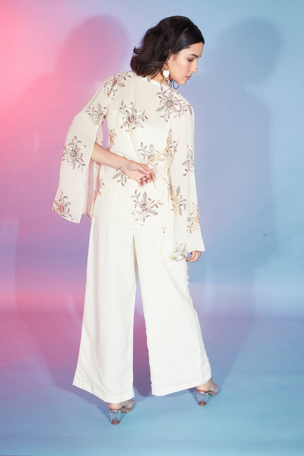 Elegant Off White Georgette Salwar Kameez Timeless Grace