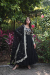 Faux Blooming Gown with Sequins Embroidered Dupatta A Perfect Blend of Elegance & Tradition