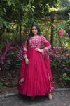 Faux Blooming Gown with Sequins Embroidered Dupatta A Perfect Blend of Elegance & Tradition