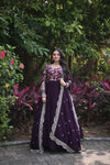 Faux Blooming Gown with Sequins Embroidered Dupatta A Perfect Blend of Elegance & Tradition