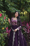 Faux Blooming Gown with Sequins Embroidered Dupatta A Perfect Blend of Elegance & Tradition