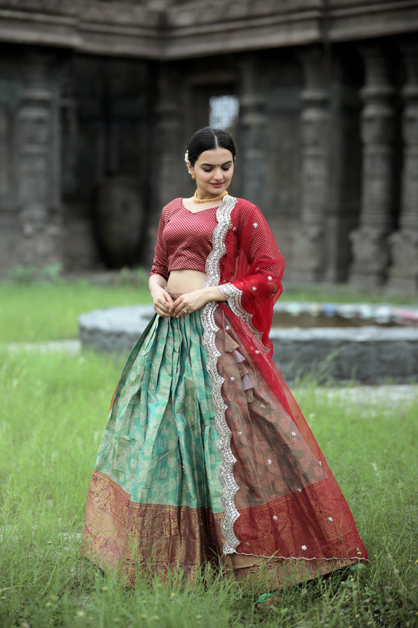 Onam Special Kanjivaram Lehenga Choli Collection