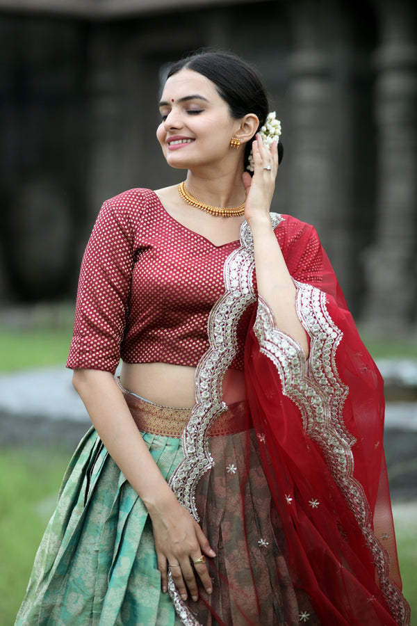 Onam Special Kanjivaram Lehenga Choli Collection