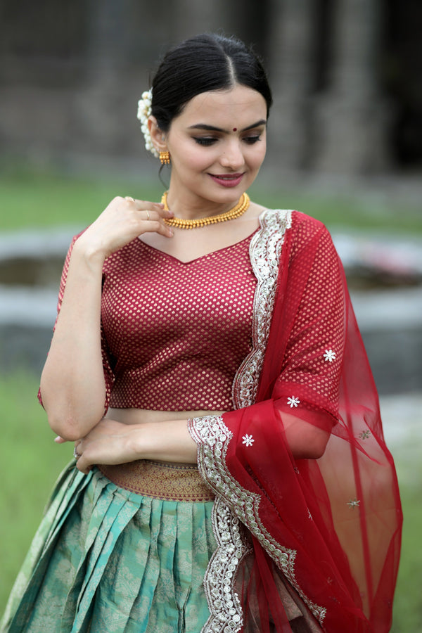 Onam Special Kanjivaram Lehenga Choli Collection