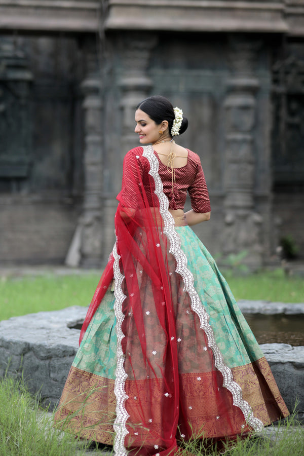 Onam Special Kanjivaram Lehenga Choli Collection