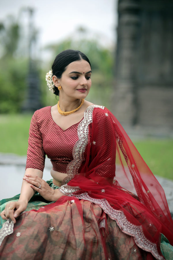 Onam Special Kanjivaram Lehenga Choli Collection