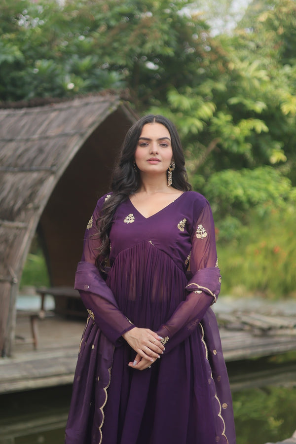 PREMIUM READYMADE ALIA CUT KURTI WITH PANT & DUPATTA SET