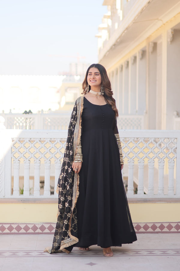 PREMIUM GOWN WITH DUPATTA – ELEGANCE REDEFINED