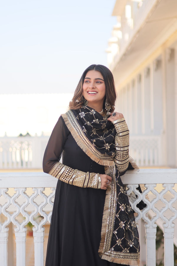 PREMIUM GOWN WITH DUPATTA – ELEGANCE REDEFINED