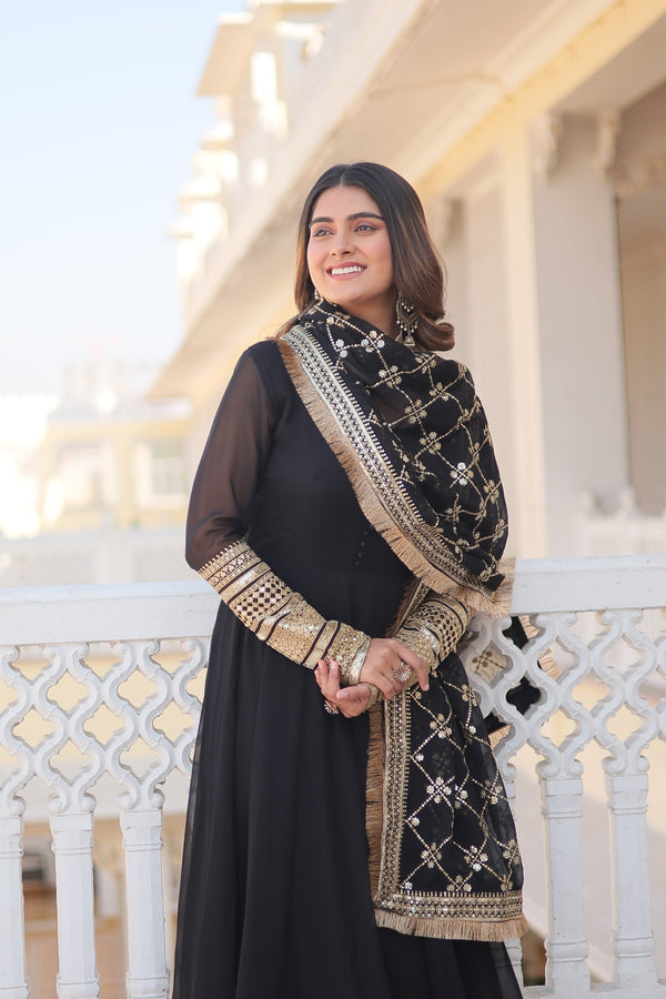 PREMIUM GOWN WITH DUPATTA – ELEGANCE REDEFINED