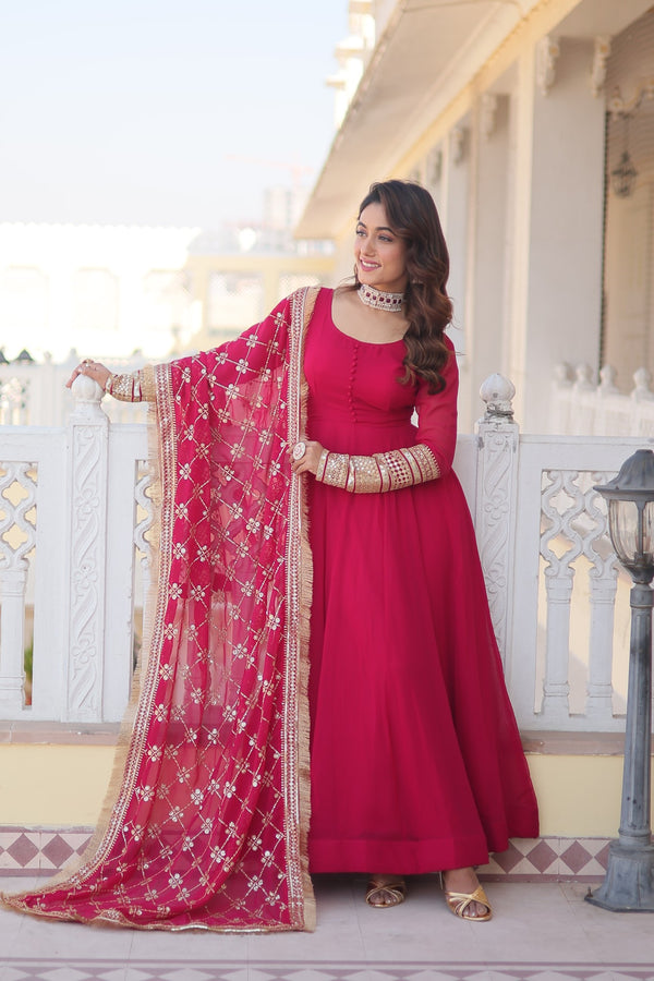 PREMIUM GOWN WITH DUPATTA – ELEGANCE REDEFINED