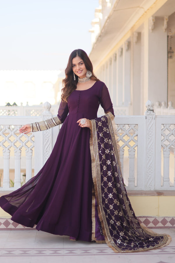 PREMIUM GOWN WITH DUPATTA – ELEGANCE REDEFINED