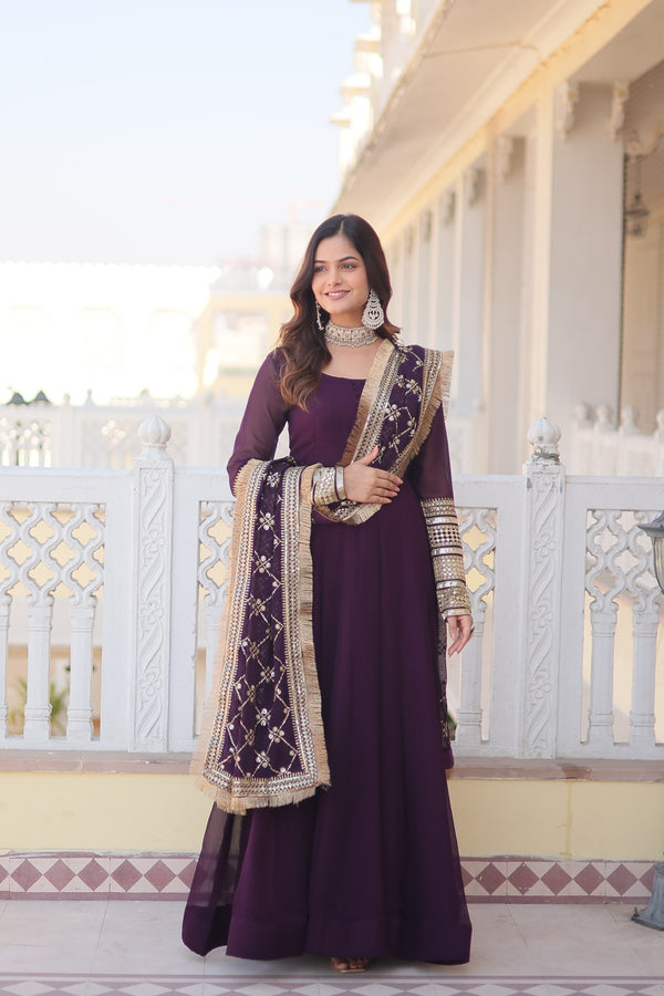 PREMIUM GOWN WITH DUPATTA – ELEGANCE REDEFINED