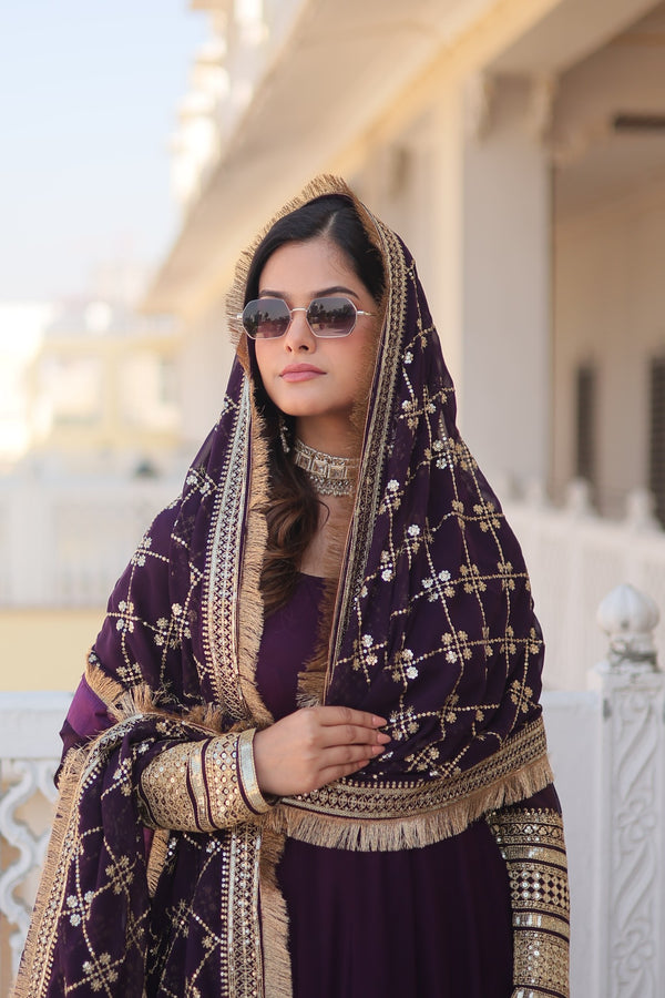 PREMIUM GOWN WITH DUPATTA – ELEGANCE REDEFINED