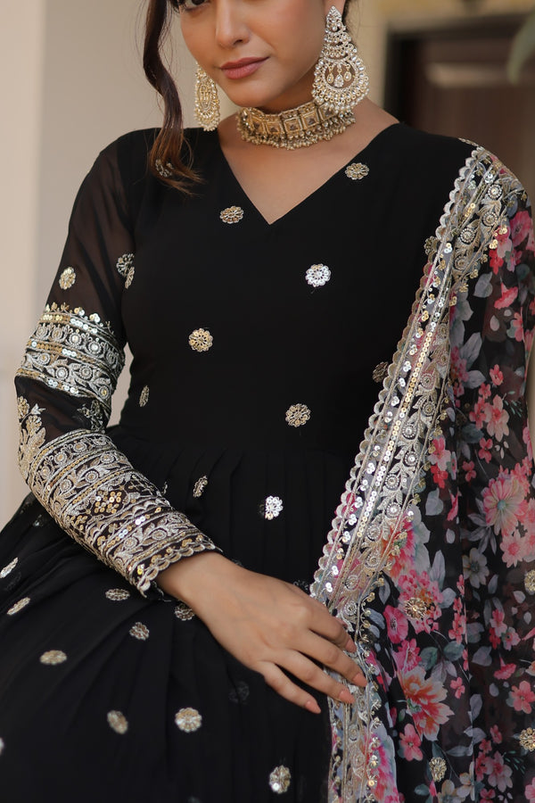 Premium Designer Readymade Gown CollectionZari and Sequin embroidery